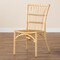 Bali & Pari Ammi Modern Bohemian Natural Brown Rattan Dining Chair 209-12791-ZORO - alternate 10